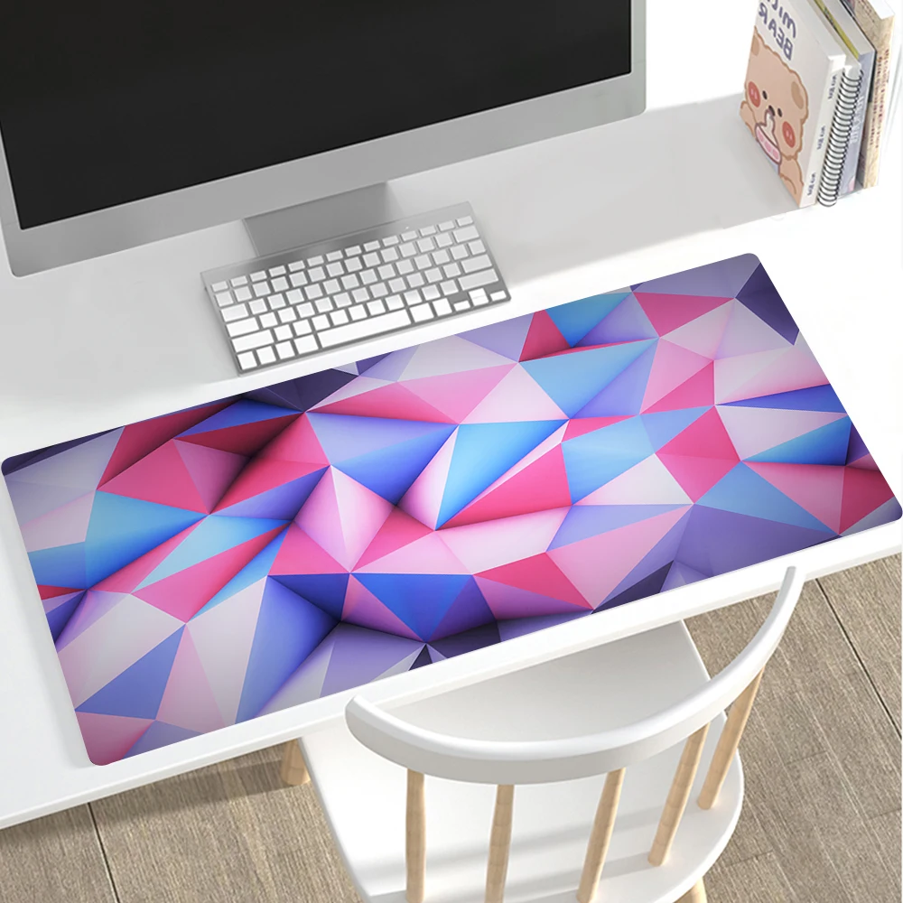 

Triangle Geometry Pattern Mousepad Alfombrilla Gaming Accessories Tapis De Souris Non-slip Mouse Pad XL Mausepad Tappetino Mouse