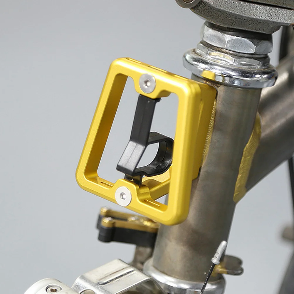 

Professional Durable Ultralight Folding Bike Accessories Part Bag Bracket Front Carrier Block Aluminum Alloy Tool For Brompton