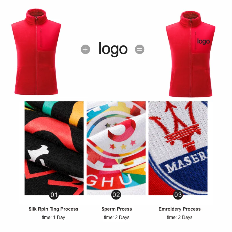 Осенне-зимняя Женская рабочая одежда с индивидуальным принтом и вышивкой жилет