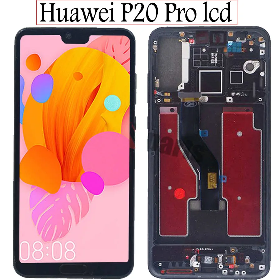 TFT 6," дисплей huawei p20 pro ЖК-дисплей сенсорный дигитайзер сборка ЖК huawei p20 pro с рамкой для huawei p20 pro ЖК