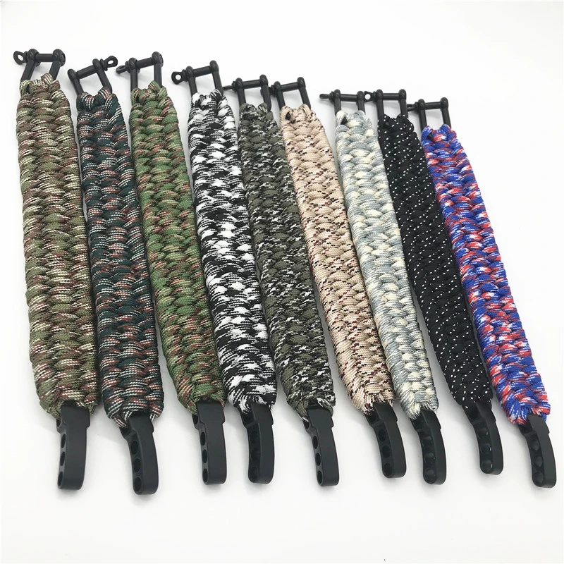 

Wild Soul Tactical Paracord 550 Bracelet Outdoor Emergency Survival Paracord for Men Camping Hiking Paracord Bracelet Adjustable
