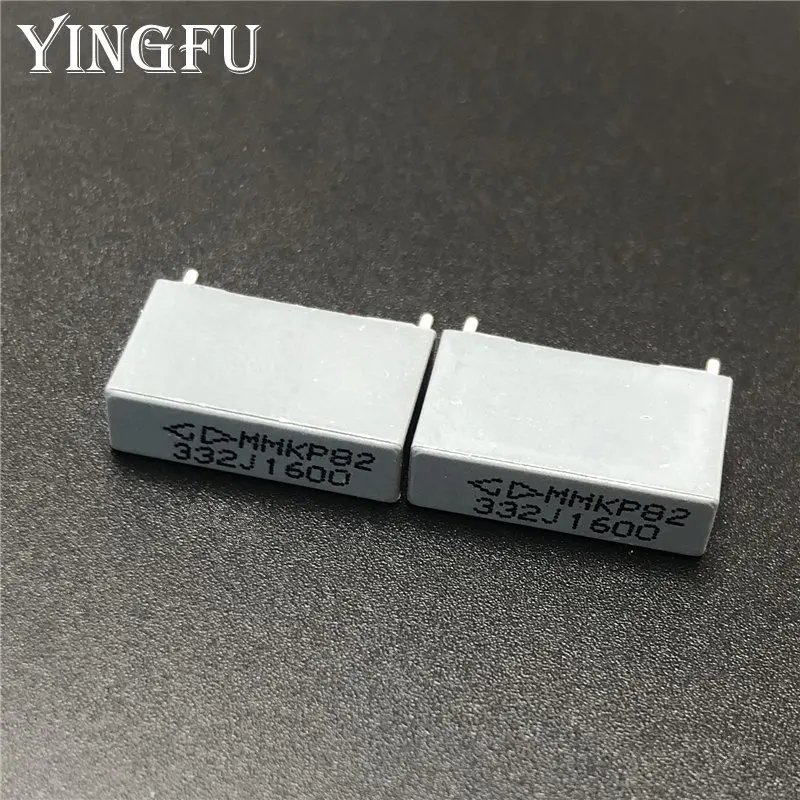 20 шт./лот MMKP82 332J 1600V 3.3nF 5% Pin шаг = 15 мм двухсторонний Металлизированный