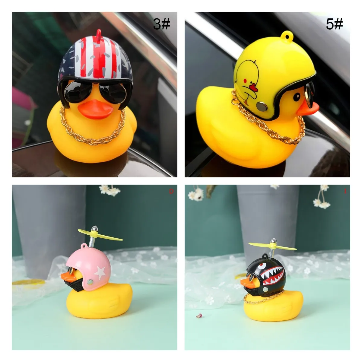

Multi Type Car Goods Gift Wind-breaking Wave-breaking Duck For Car Ornaments Auto Interior Decoration With Lamp/Without Lamp