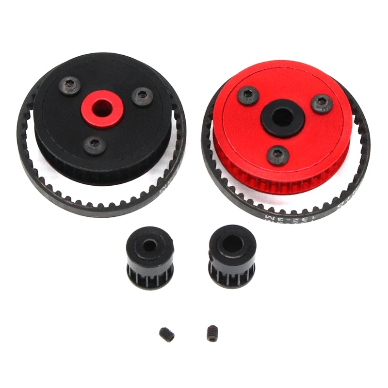 

3.2/5.0mm Belt Drive Transmission Gears System for 1/10 RC Car Crawler
