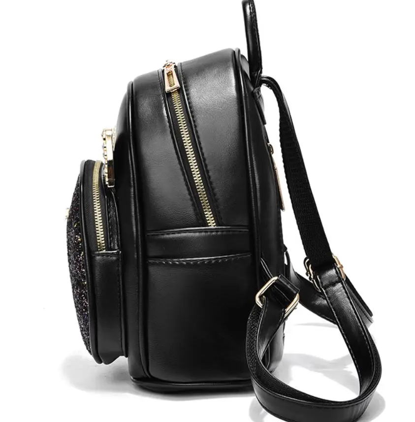 

ins Leather Anti Theft Women Backpack Outdoor Travel Bag Large Capactiy Girl Schoolbag cats Knapsack Mochila Feminina Sac A Dos