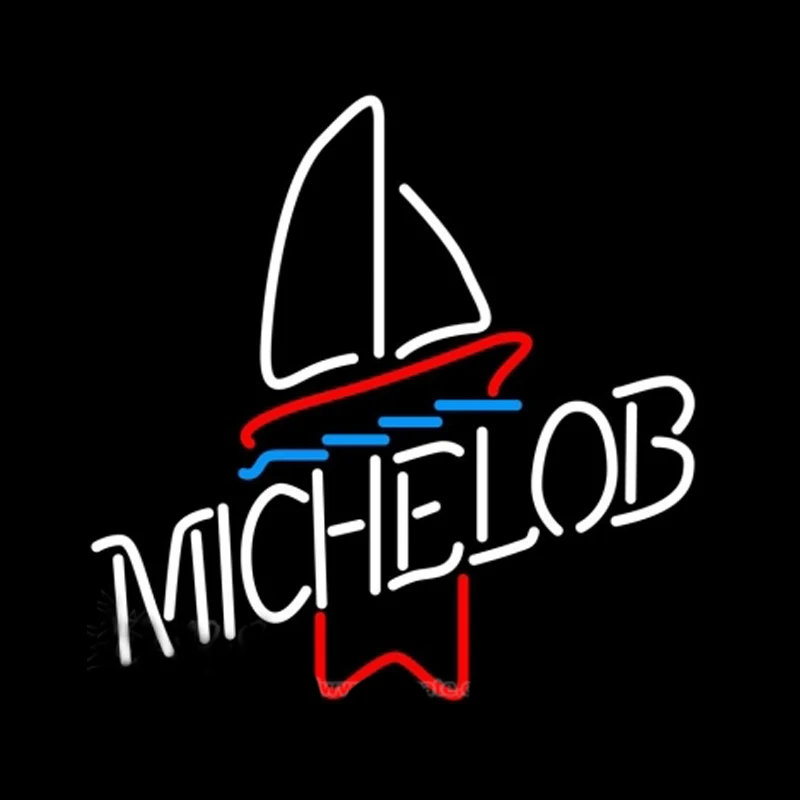 Michelob парусник неоновая вывеска для организаций и магазинов ручной работы