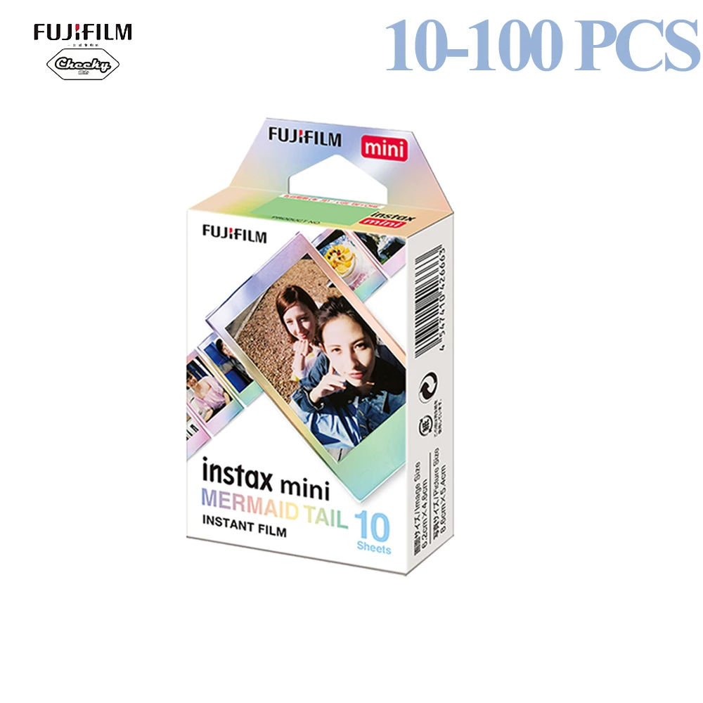 Fujifilm 10 100 листов Instax квадратная пленка фотобумага хвост русалки Совместимость с