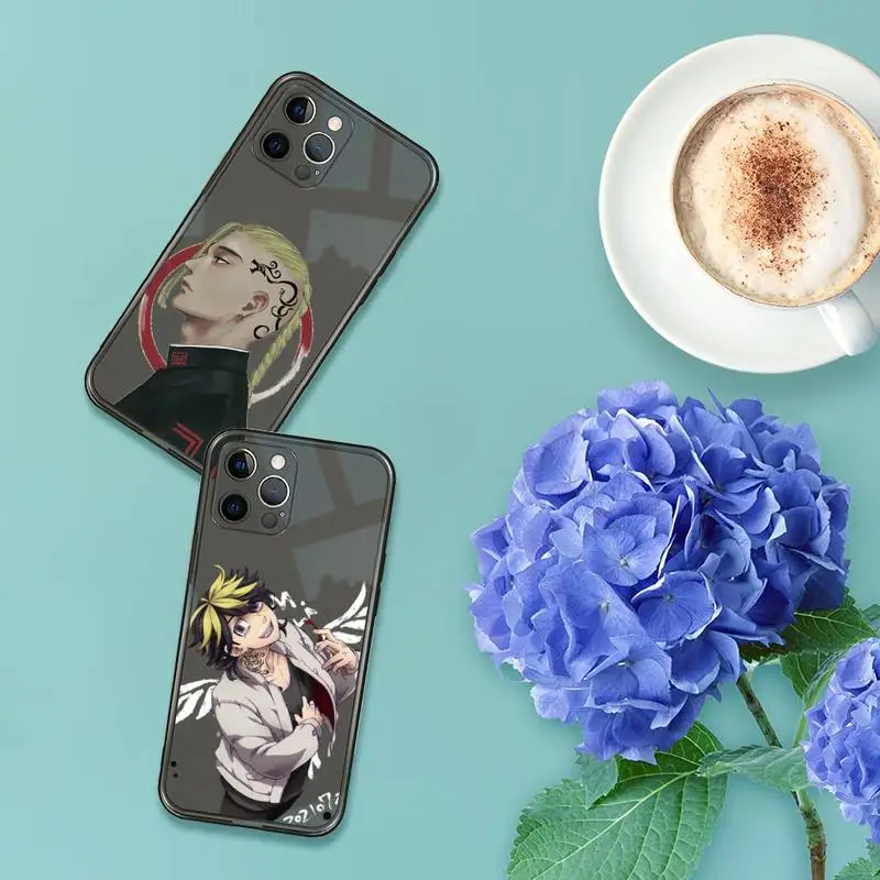 

Japan Anime Tokyo Revengers Phone Case Transparent for iPhone 7 8 11 12 se 2020 mini pro X XS XR MAX Plus