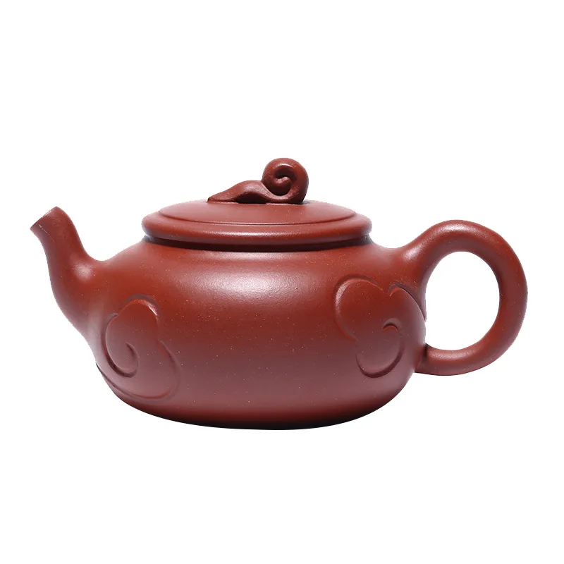 

Yixing purple clay pot raw ore Dahongpao Ruyi pot Kung Fu Tea Set Gift