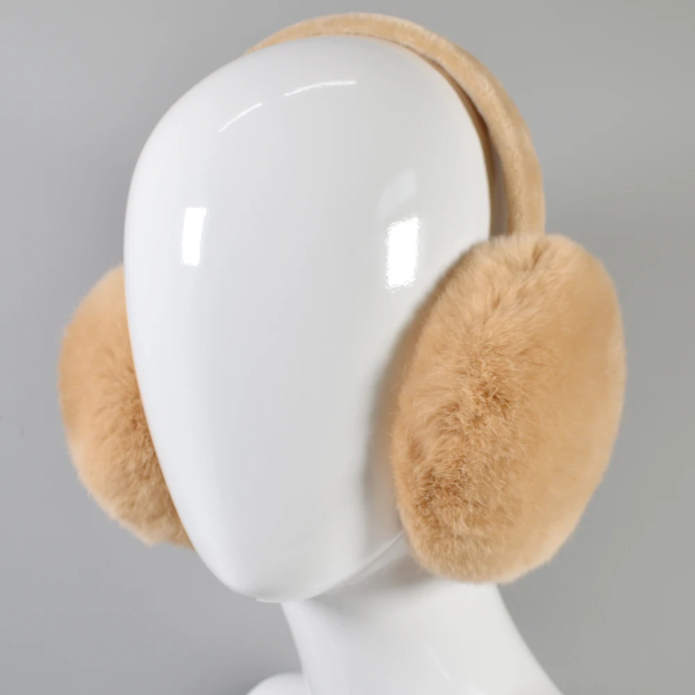 Лидер продаж женские зимние уличные Настоящий мех кролика наушники с мехом