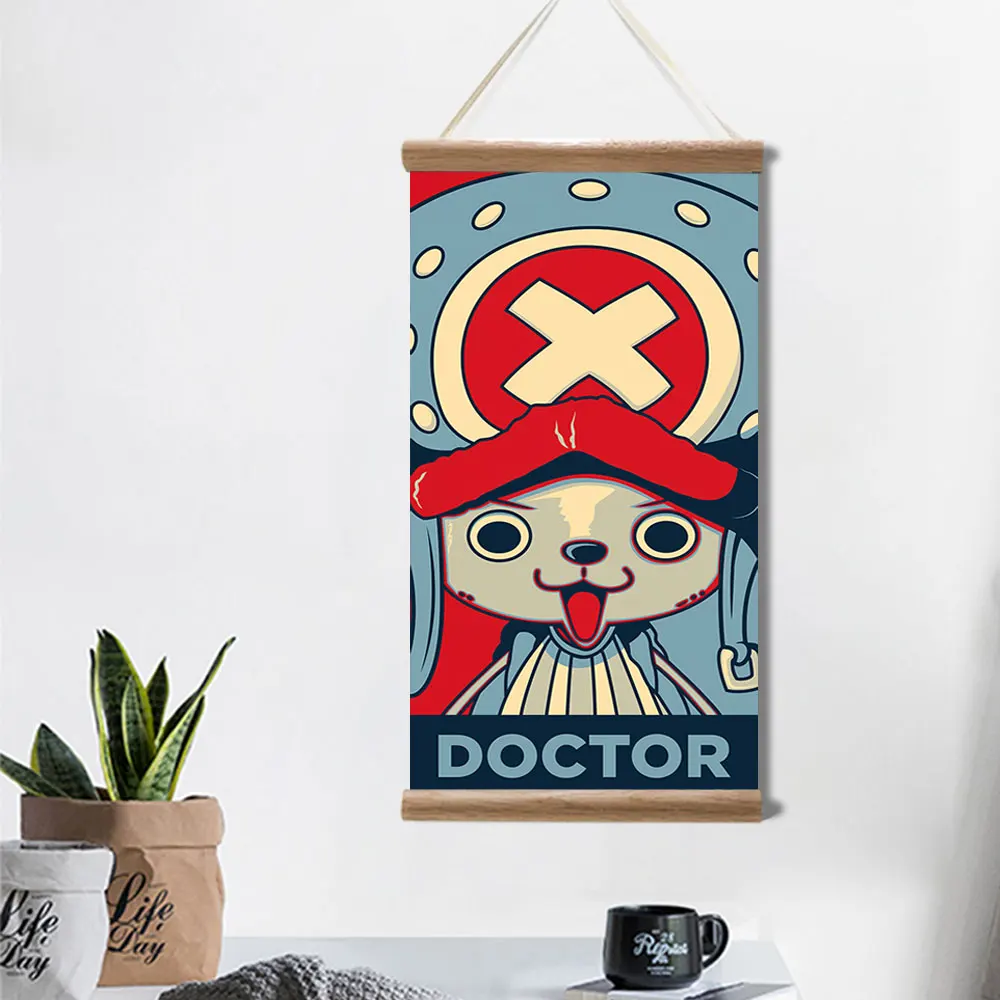 Японские Аниме Плакаты Луффи Зоро саньцзи цельные подвесные картины на холсте