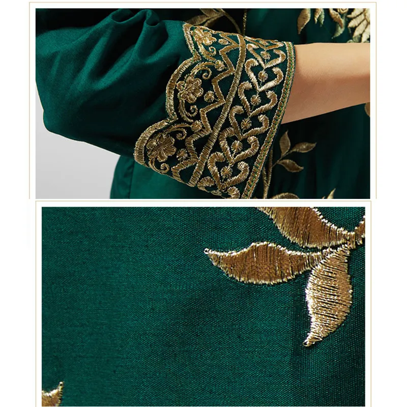 

Pakistan Vintage India Clothing Womens Hijab Embroidered Blouse Tops Pants Suits 3Pcs Set Sarees Kurties Muslim Dubai Abayas
