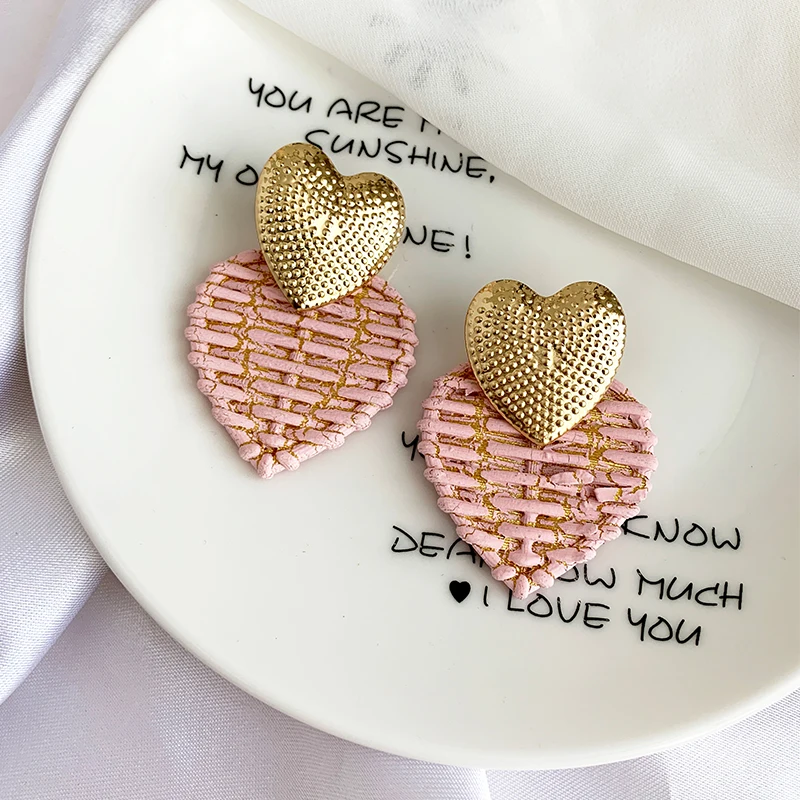 Роскошный свадебный резиновый подвесное сердечко серьги для женщин подарок на