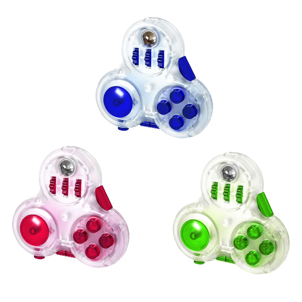 La descompresi&oacute;n juguetes, para la punta del dedo Gyro empujar Fidget Puzzle juego estr&eacute;s port&aacute;til presionando y material de ventilaci&oacute;n descompresi&oacute;n de juguete-0