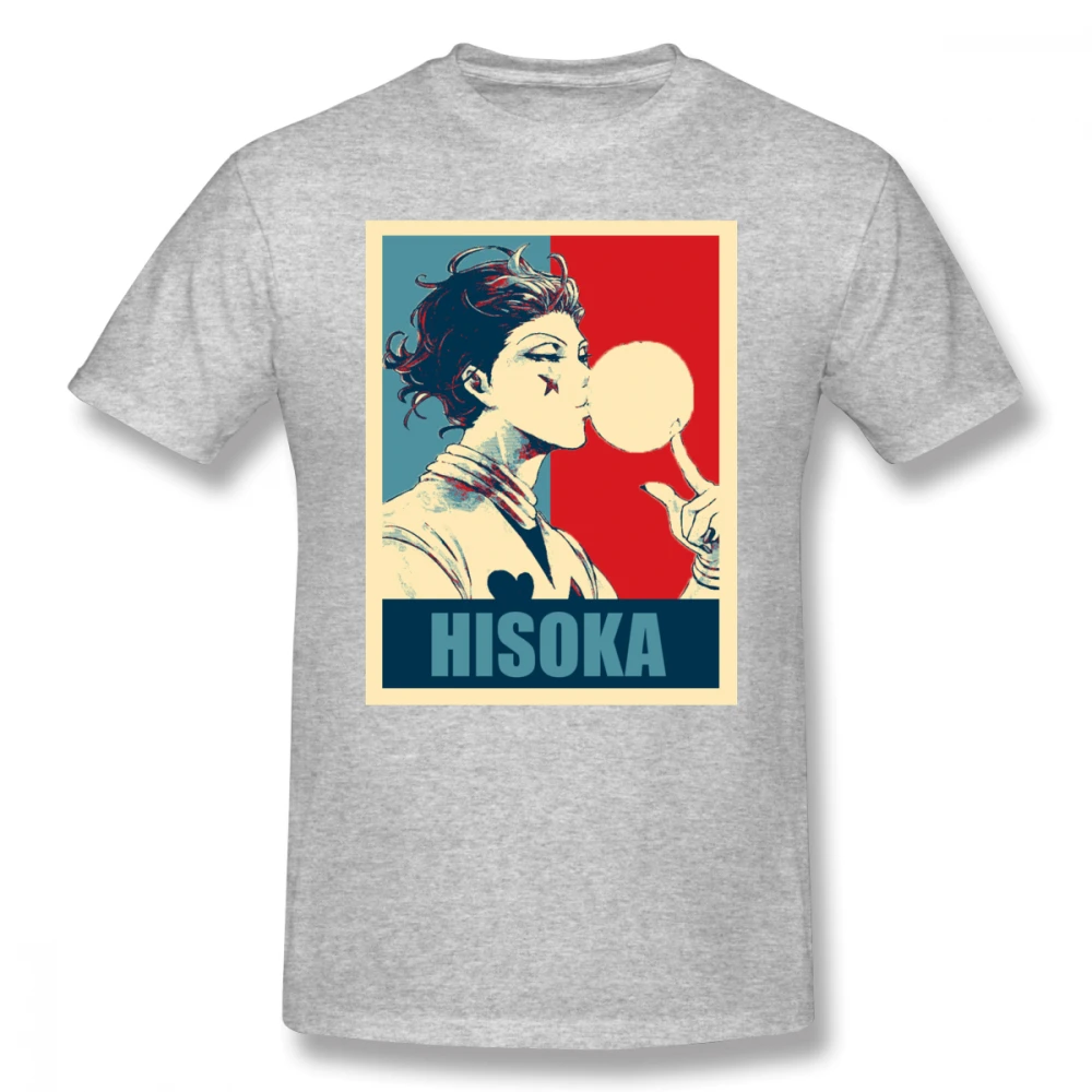 Hisoka футболка HxH забавная 100% хлопковая Большая мужская повседневная с коротким