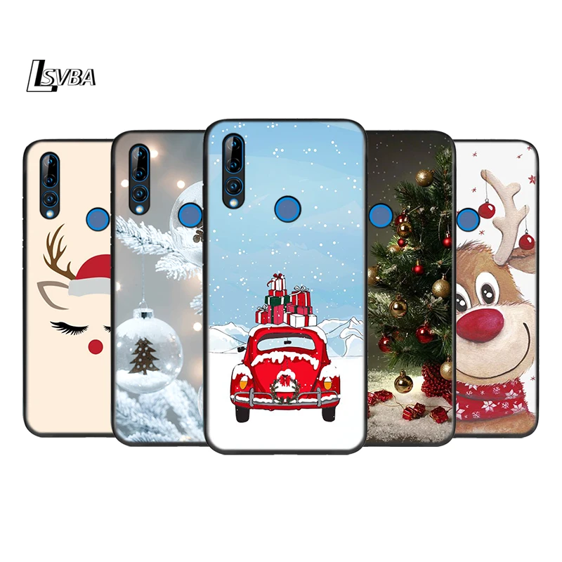

Christmas Snow Deer Gifts For Honor 30i 30S 30 V30 V20 20E 20S 10X 10i 10 9N V9 8S 8C 7C Play 3E Lite Pro Silicone Phone Case