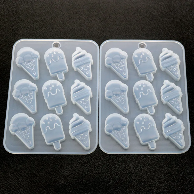 9-even ice cream Формы для льда в форме мороженого, Силиконовые УФ-эпоксидные формы для изготовления ювелирных изделий - Цвет: 9-even ice cream