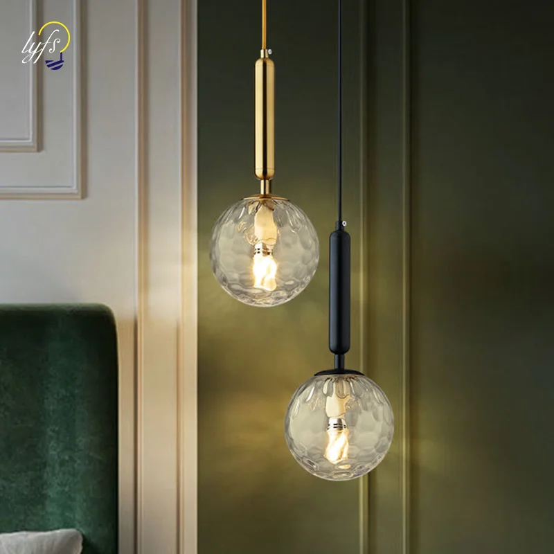 Подвесные светильники в скандинавском стиле комнатное освещение золотой