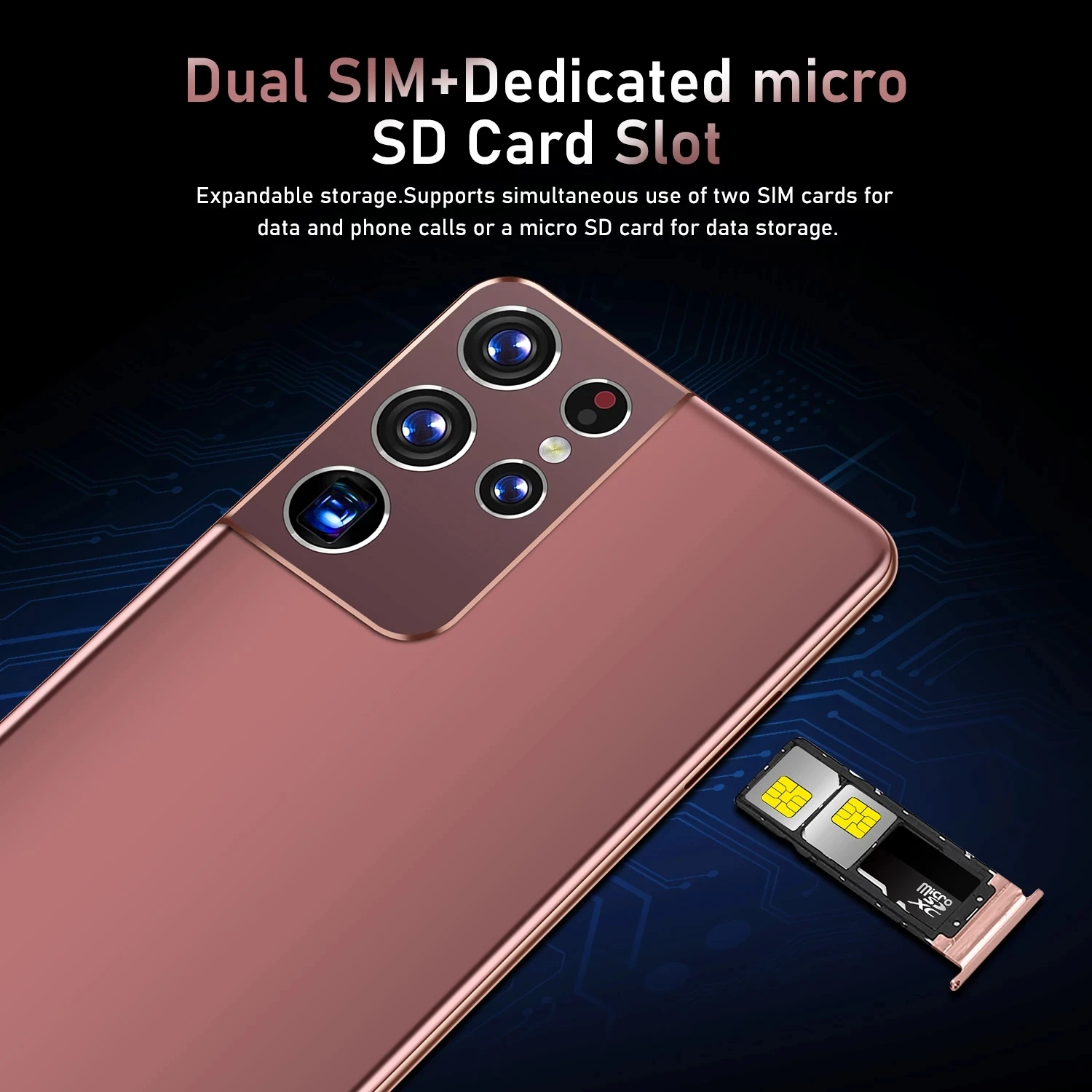 

S21 Ultra Smartphone, Global Version, 7.3 Inch, 12GB + 512GB, MTK6889, 10 Core, 24 + 48MP, Android 10, Dual SIM, 4G, LTE, 5G