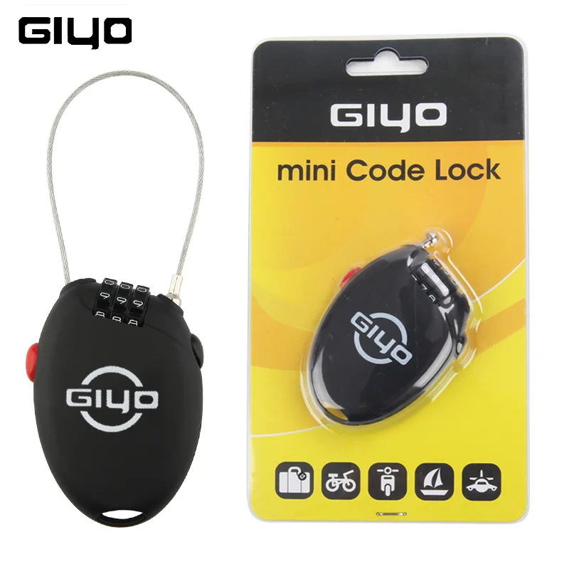 Anti Theft Code Padlock Lock For MTB Bicycle Rock Password Retractable Combination Cable |