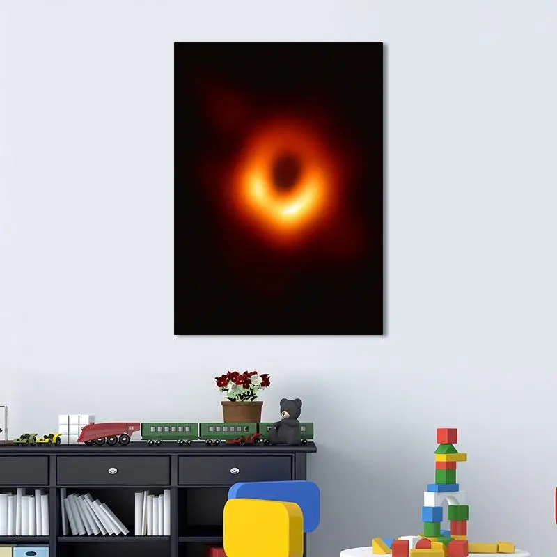 

Canvas Print Wall Art Painting Art Picture First Picture of A Black Hole Poster for Living Room Home Decor