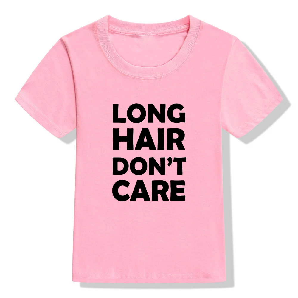 Camiseta de pelo largo para ni&ntilde;os, camisa de manga corta a la moda para j&oacute;venes o ni&ntilde;os peque&ntilde;os, color negro, informal-5