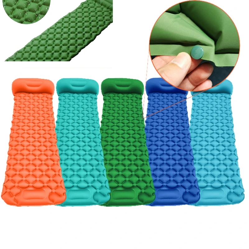 Коврик для сна Y8AE нейлоновый портативный надувной влагостойкий воздушный матрас