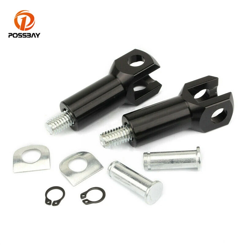 

2.25" Passenger Foot Peg Support Mount Black Motorbike Footrest Clevis Kit for Harley Softail 2000 2001 2002 2003 2004 2005 2006