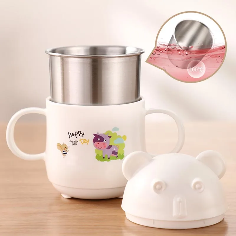 260 мл детская молочная чашка для малышей Мультяшные креативные чашки питьевой