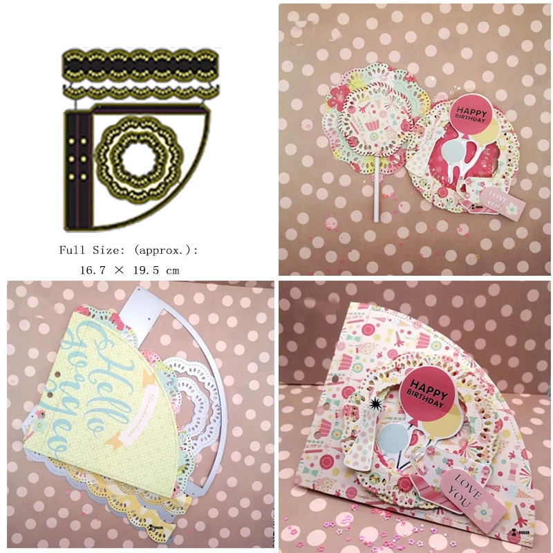 

Banner day mood sPlanner Pocket Cutting Stencils for DIY Scrapbooking Decorative Embossing Photo Album Round Paper Cards Lactamp