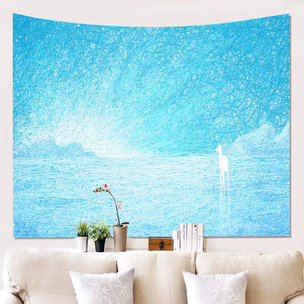 Zeegle мультфильм настенный гобелен креативное Искусство ковер Одеяло йога коврик