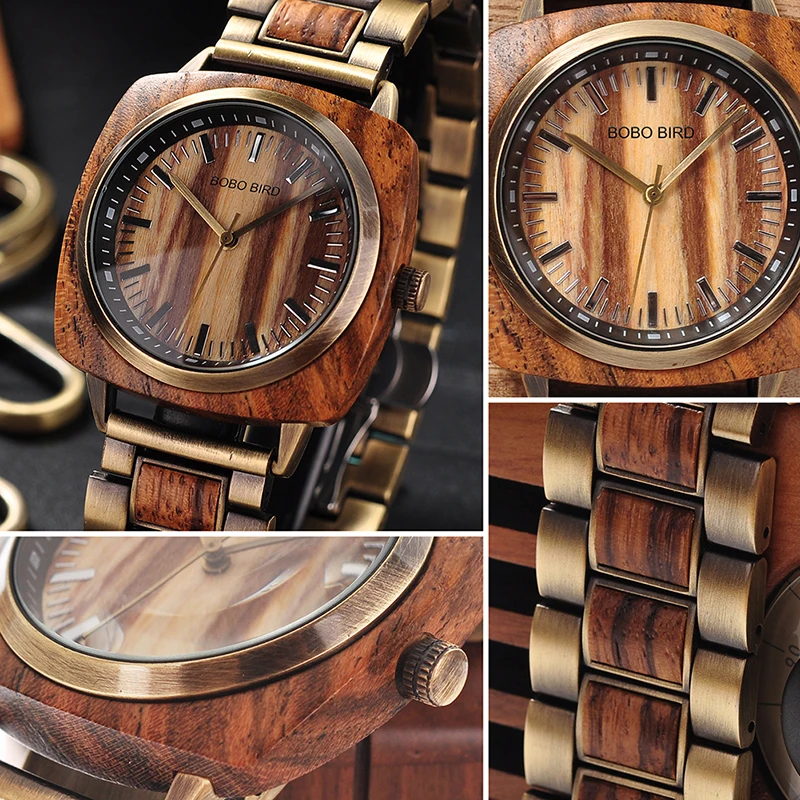 Relogio masculino BOBO BIRD Wood часы для мужчин Лидирующий бренд кварцевые наручные в