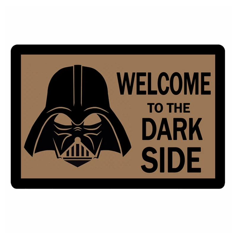 Забавные Добро пожаловать в темноте Star Warz Darth Vador коврик для входной двери Новинка