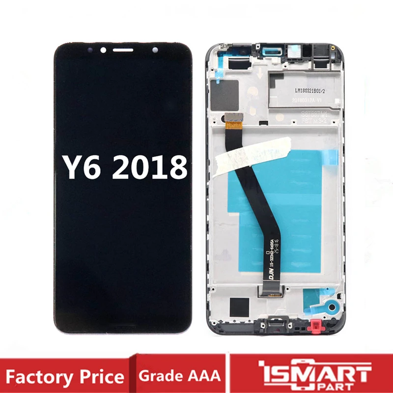 

For Huawei Y6 2018 LCD Display Touch Screen Digitizer Assembly For Huawei Y6 Prime 2018 LCD with Frame Replacement