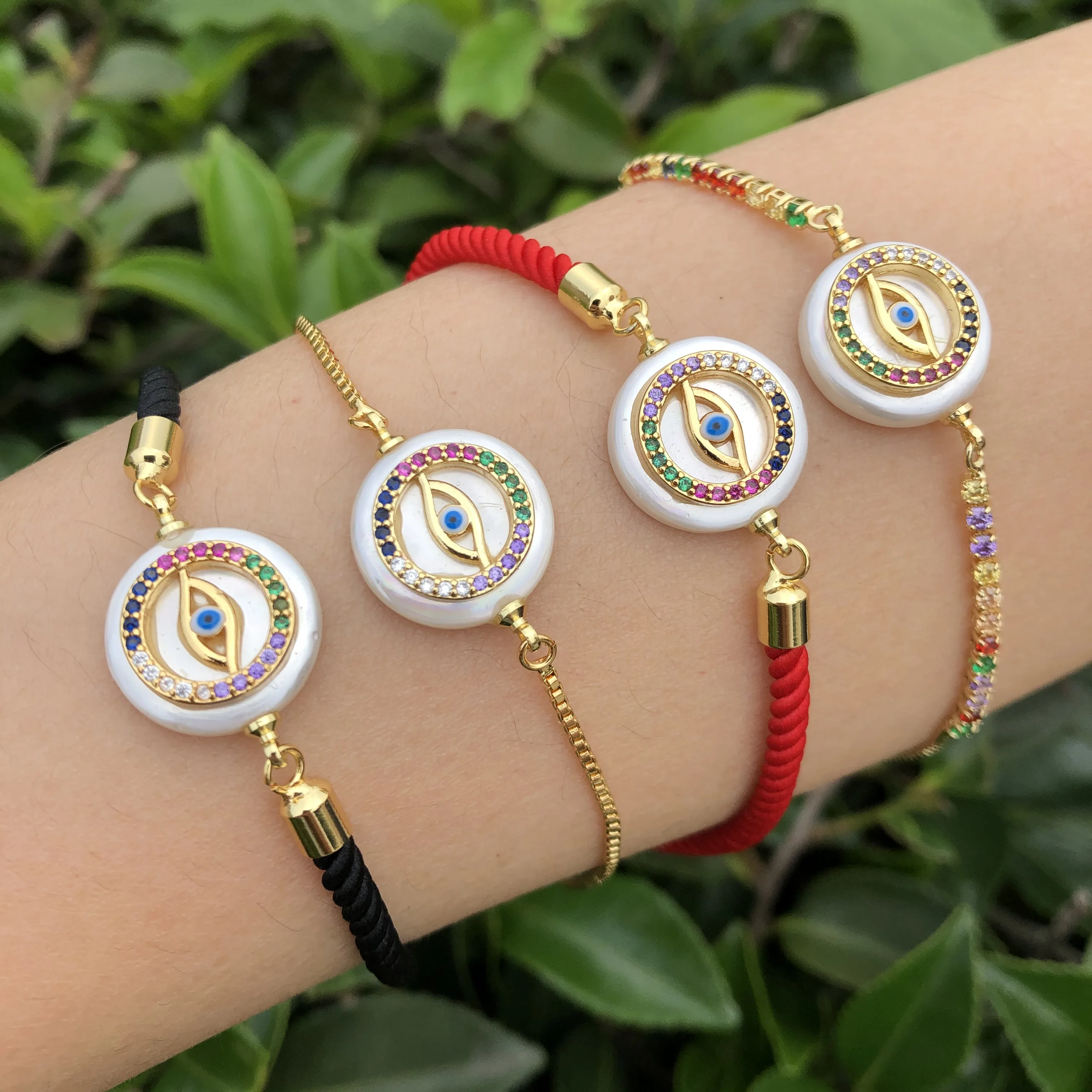 

Peixin charm golden key micro-set pearl connector jewelry making bracelet accessories craft DIY handmade wholesale