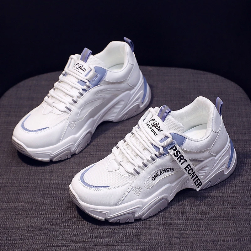

Thick-soled shoes women's fashion 2021 women's shoes all-match sports shoes spring and summer mesh breathable casual shoes