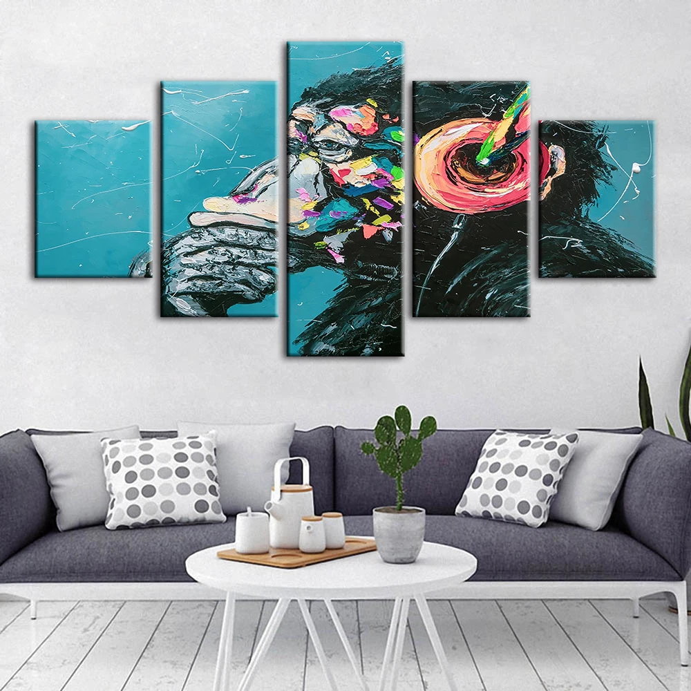 Холст постеры на стену с изображением прослушивания музыки | Дом и сад