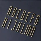 0-9 A-Z латунь Медь Буквы Алфавита Клей цифрами Комбинации для умного дома бронзовые цифры на двери гостиничных номеров, домов, квартир цифры имя ребенка DIY домашний декор
