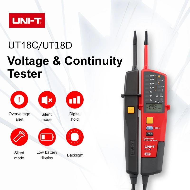 Испытательный карандаш UT18C UT18D для проверки напряжения и целостности тест на