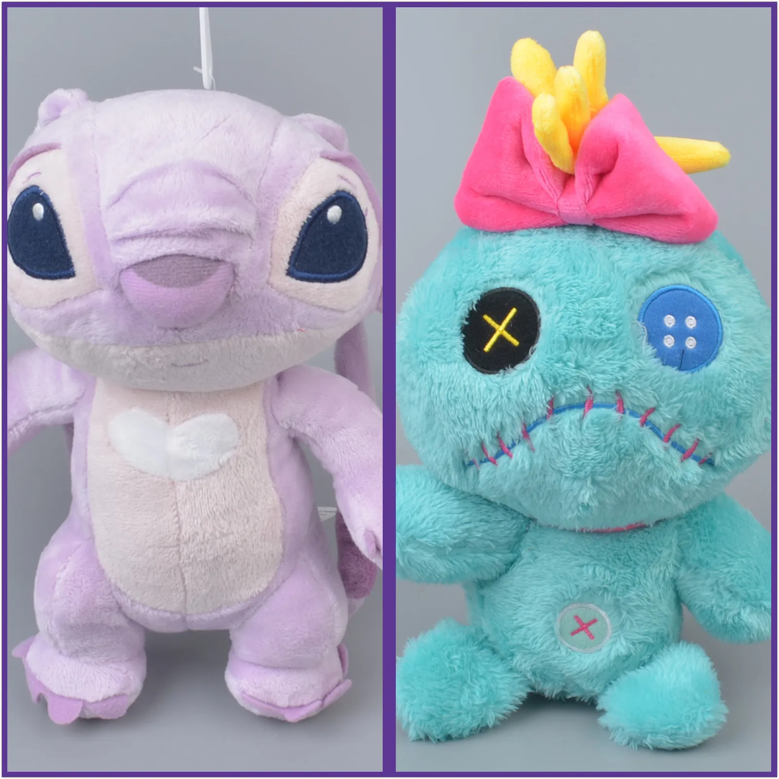 Плюшевые аниме Лило Ститч плюшевые игрушки кукла Scrump Ангел тапочки на шнурке