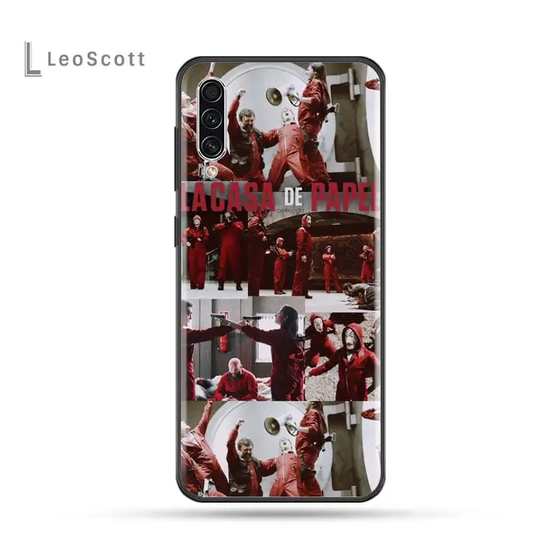 La casa de papel Чехол Мягкий Силиконовый ТПУ чехол для телефона Samsung Galaxy A 3 6 7 8 10 20 30 40 50 70