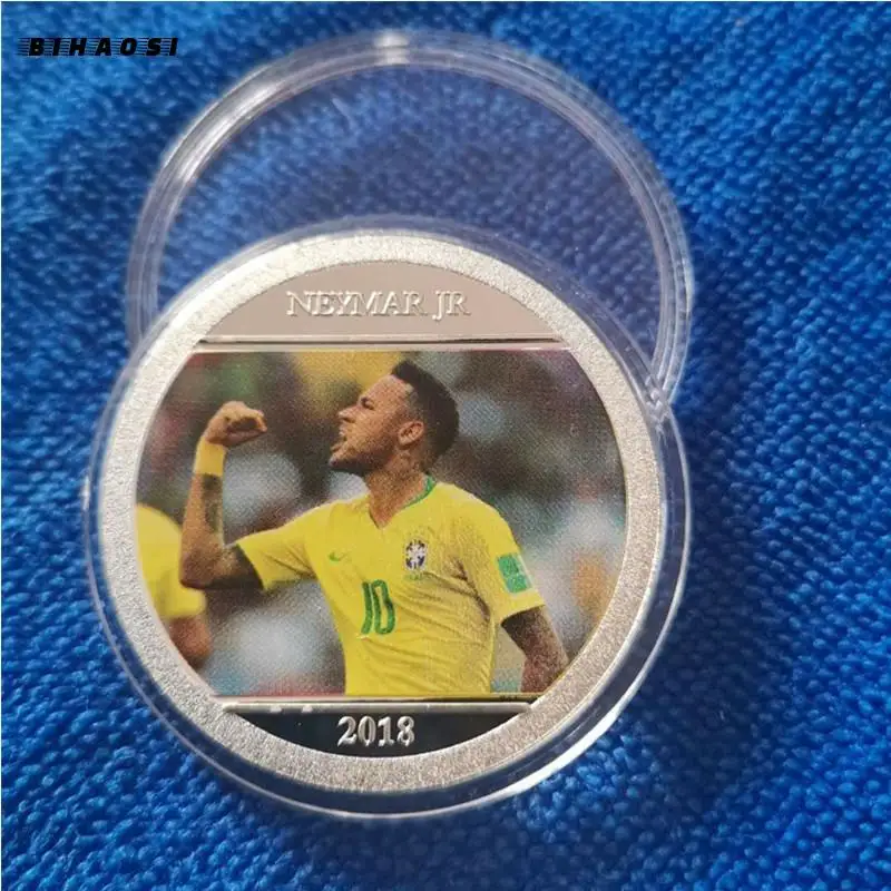 Чемпионат мира по футболу Бразильская звезда Юбилейный медальон позолоченный