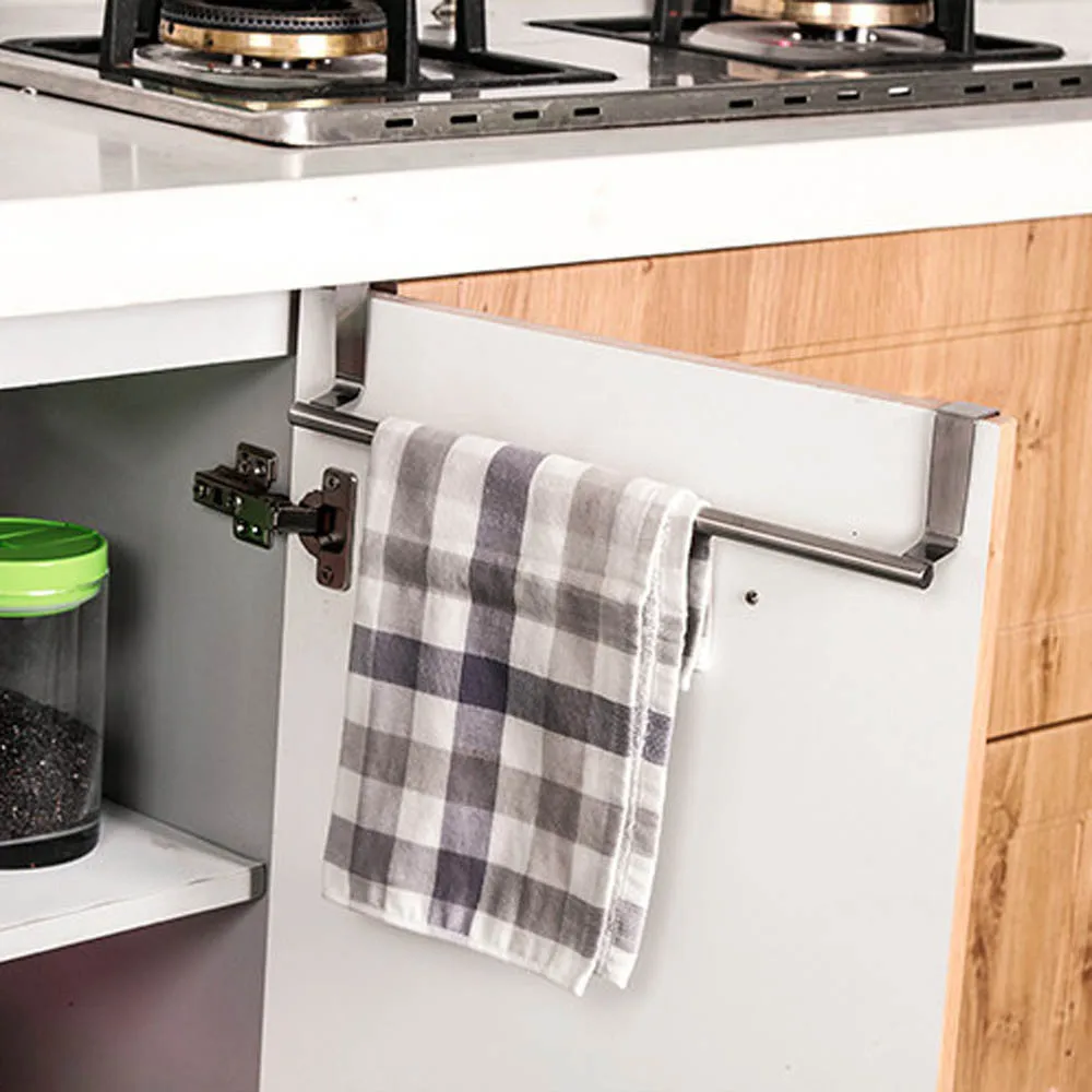Over Door Towel Rack Bar Hanging Holder Bathroom Kitchen Cabinet Shelf 23*2cm | Дом и сад