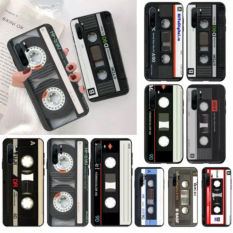 

RETRO CASSETTE TAPE vintage Phone Case For Huawei honor Mate P 10 20 30 40 i 9 8 pro x Lite smart 2019 nova 5t