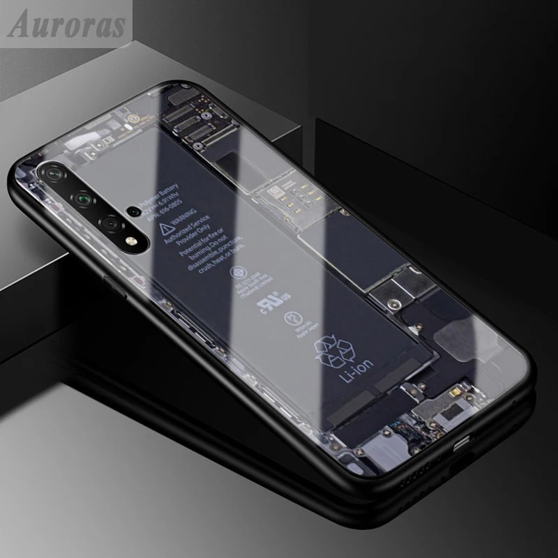 Фото Auroras чехол для HUAWEI Nova 5T Explorer окрашенное закаленное стекло силиконовый защитный Auroras чехол для HUAWEI Nova 5T Explorer окрашенное закаленное стекло силиконовый защитный