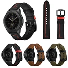 Ремешок кожаный для Samsung Galaxy watch 3 Gear S3 Huawei watch GT2, высококлассный браслет для наручных часов, аксессуары для Amazfit GTR, 22 мм 20 мм