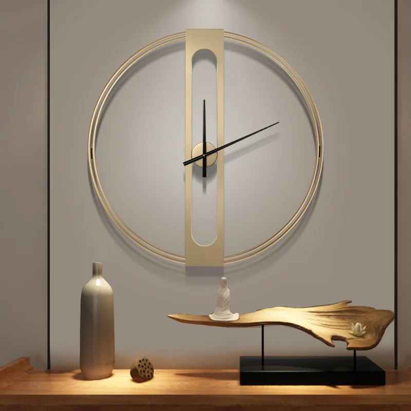 

Large Wall Clock 3d 50cm Creative Metal Watch Mechanism Art Living Room Decorative Silent Clocks Wall Home Decor Reloj De Pared