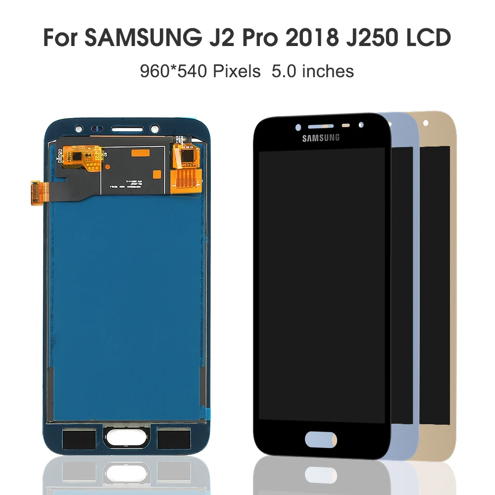 J250f ЖК дисплей для Samsung Galaxy J2 Pro 2018 J250 SM сенсорный экран дигитайзер Регулируемая