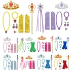 Кружевной браслет для девочек Холодное сердце, Эльза, Анна, Золушка, аксессуары принцессы, для косплея, перчатки с бантиком