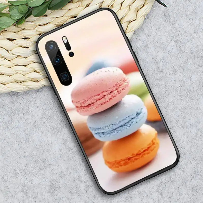 

Macaron Food Dessert ice cream Phone Case For Huawei honor Mate P 10 20 30 40 i 9 8 pro x Lite smart 2019 nova 5t